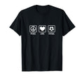 Peace Love Futsal Indoor Soccer T-Shirt - Aesthetic Graphic Men Women - T-Shirt, Sweatshirt, Hoodie