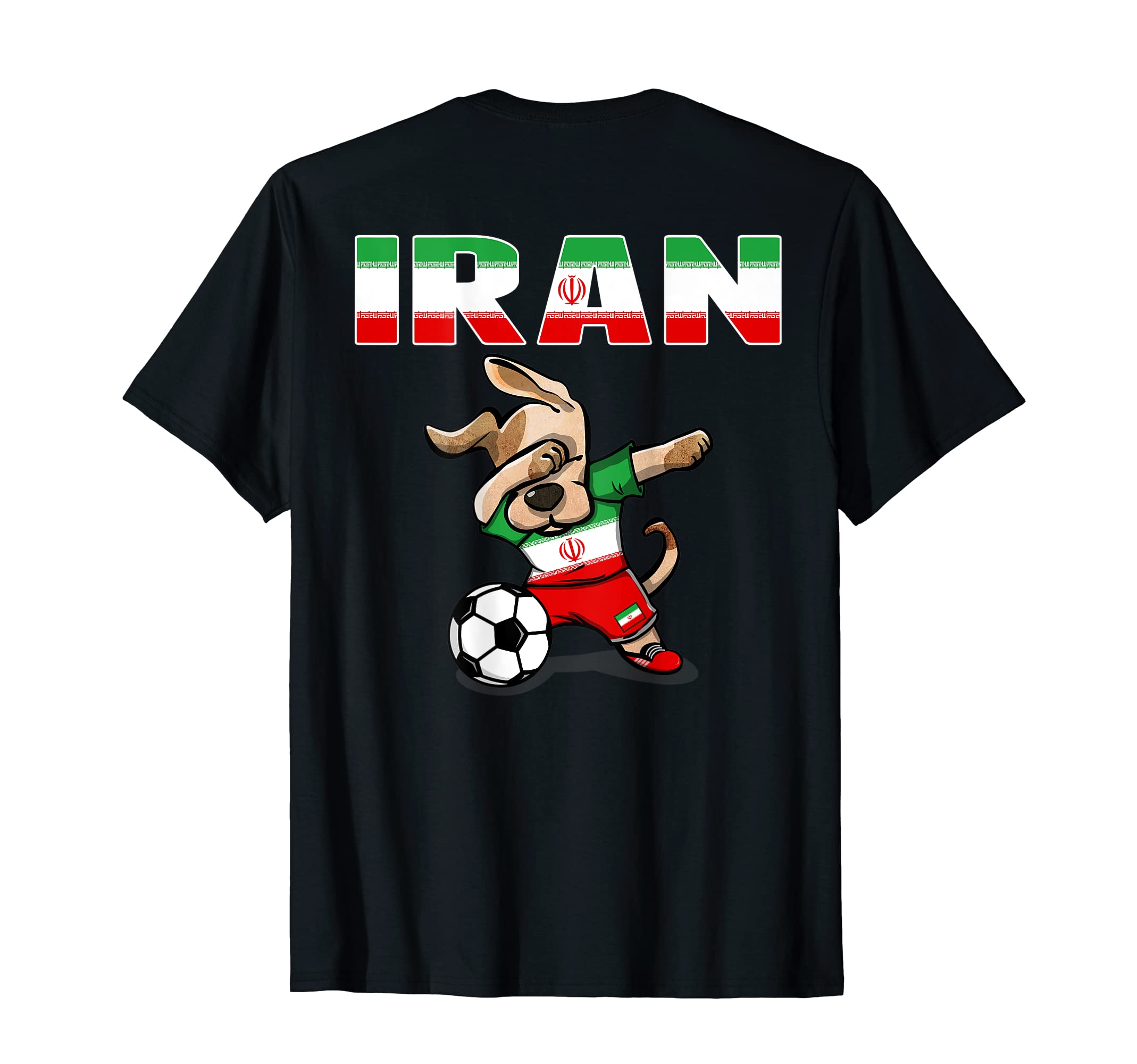 Dabbing Dog Iran Soccer Lovers Jersey T-Shirt - Unique Graphic Unisex - T-Shirt, Sweatshirt, Hoodie