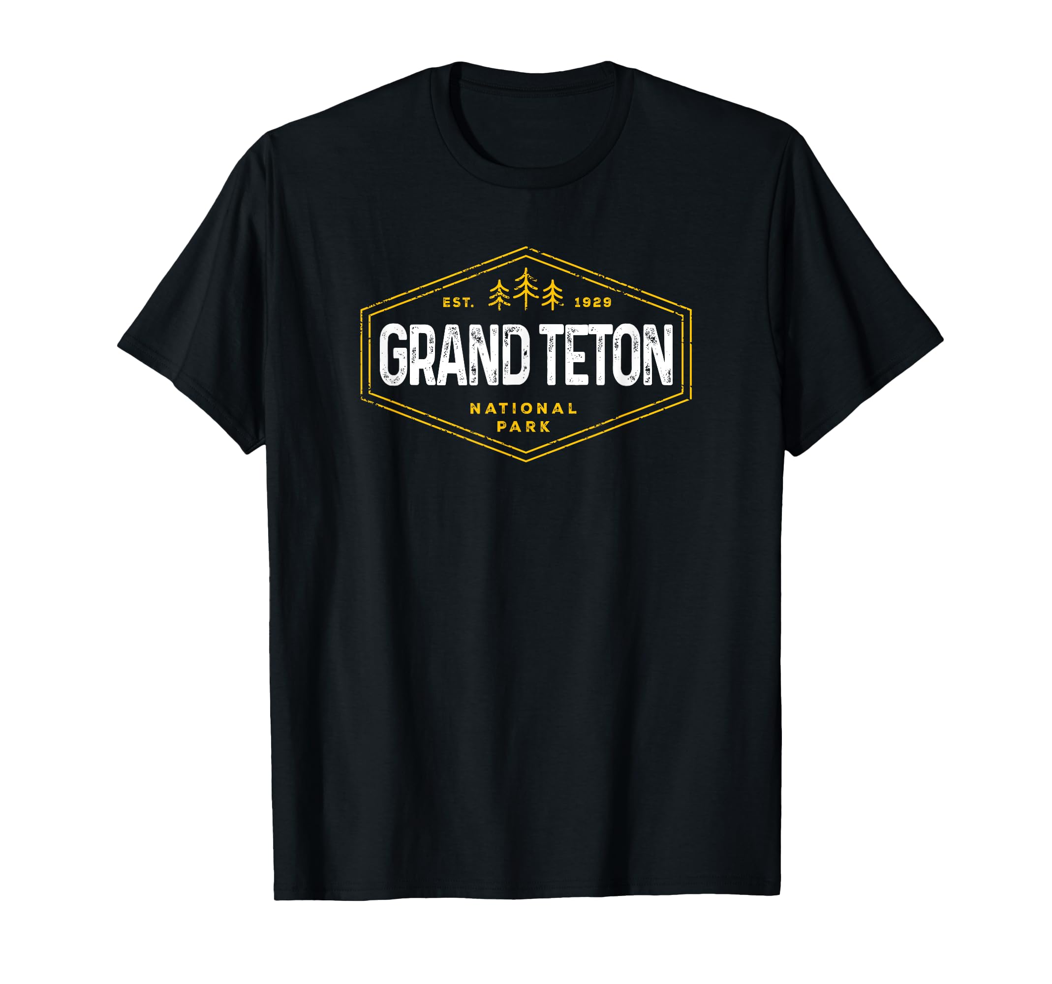 Grand Teton National Park Hexagon T-Shirt - Aesthetic Graphic Men Women - T-Shirt, Sweatshirt, Hoodie