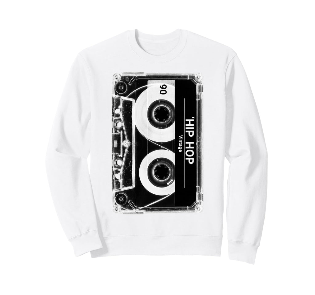Hip Hop Cassette Tape Throwback Sweatshirt - Unique Graphic Unisex - T-Shirt, Sweatshirt, Hoodie
