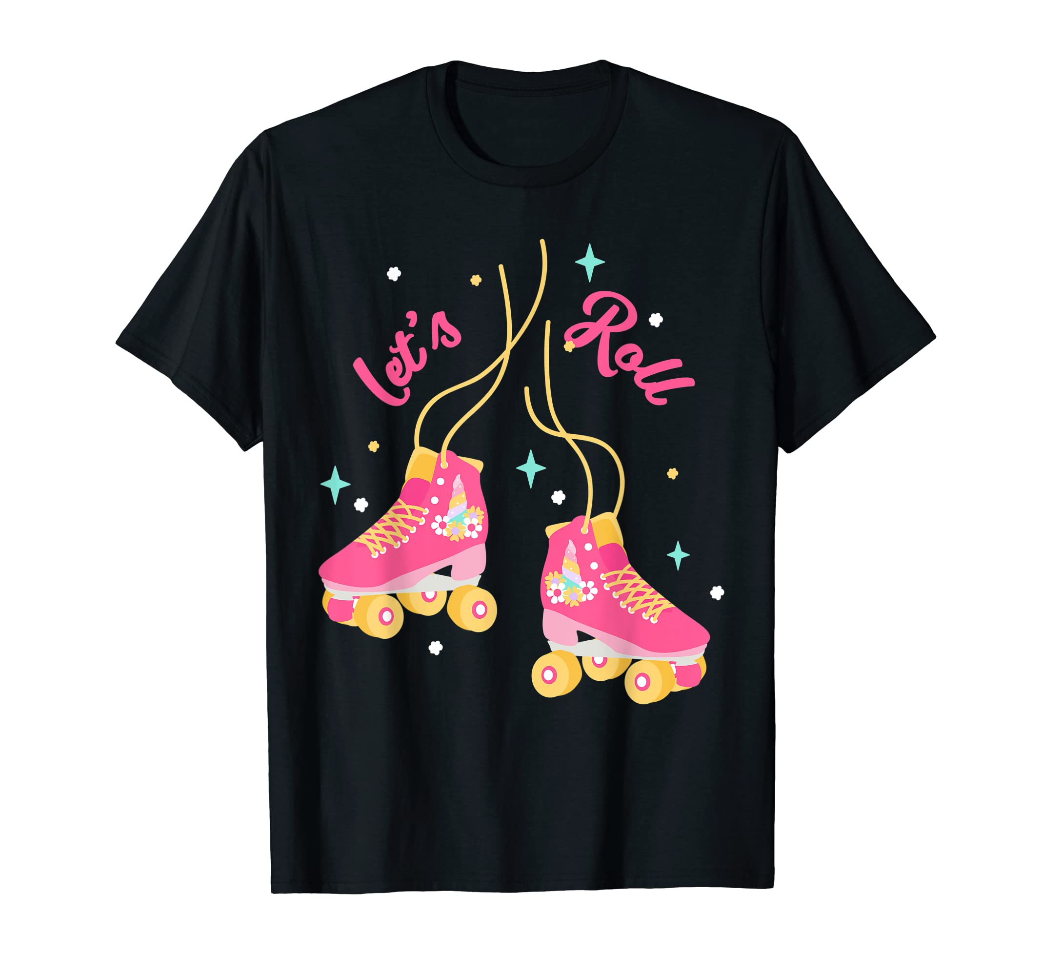 Lets Roll Roller Skating Roller Skater T-Shirt - Minimalist Print Unisex - T-Shirt, Sweatshirt, Hoodie