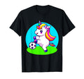 Magical Colorful Unicorn Playing Soccer T-Shirt - Custom Art Print Unisex - T-Shirt, Sweatshirt, Hoodie