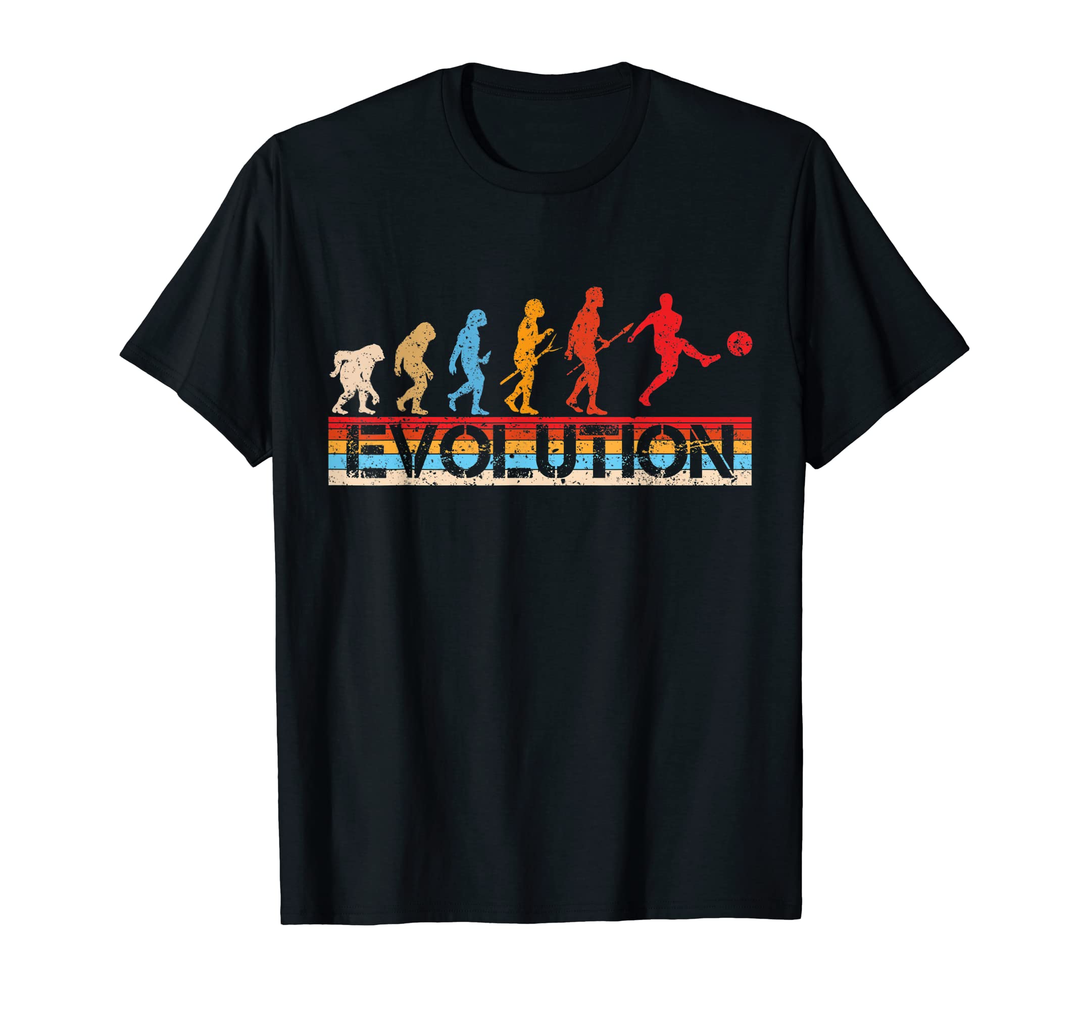 Funny Soccer Fans Evolution Soccer Players T-Shirt - Unique Graphic Unisex - T-Shirt, Sweatshirt, Hoodie