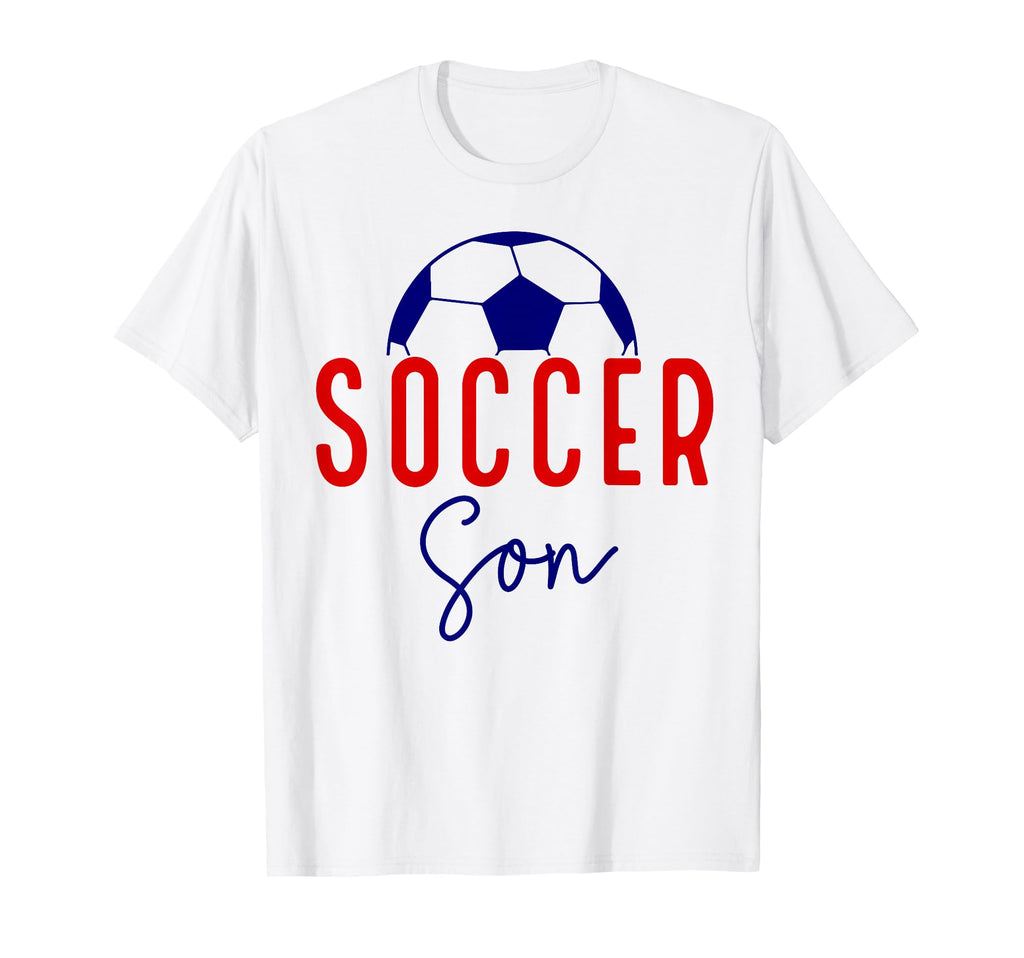 Soccer Son Soccer Ball Support Soccer Family T-Shirt - Graphic Print Unisex - T-Shirt, Sweatshirt, Hoodie