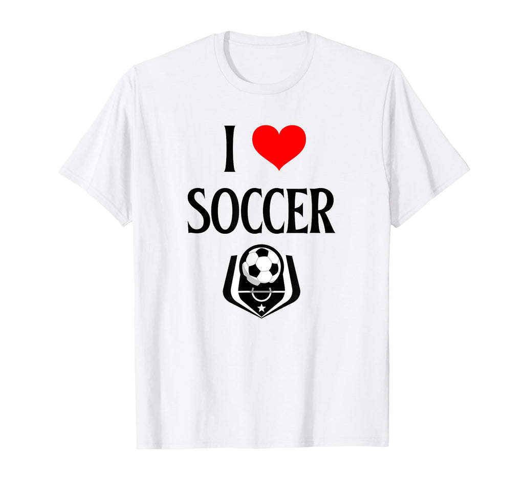 I Love Soccer I Heart Soccer Funny T-Shirt - Novelty Apparel Unisex - T-Shirt, Sweatshirt, Hoodie