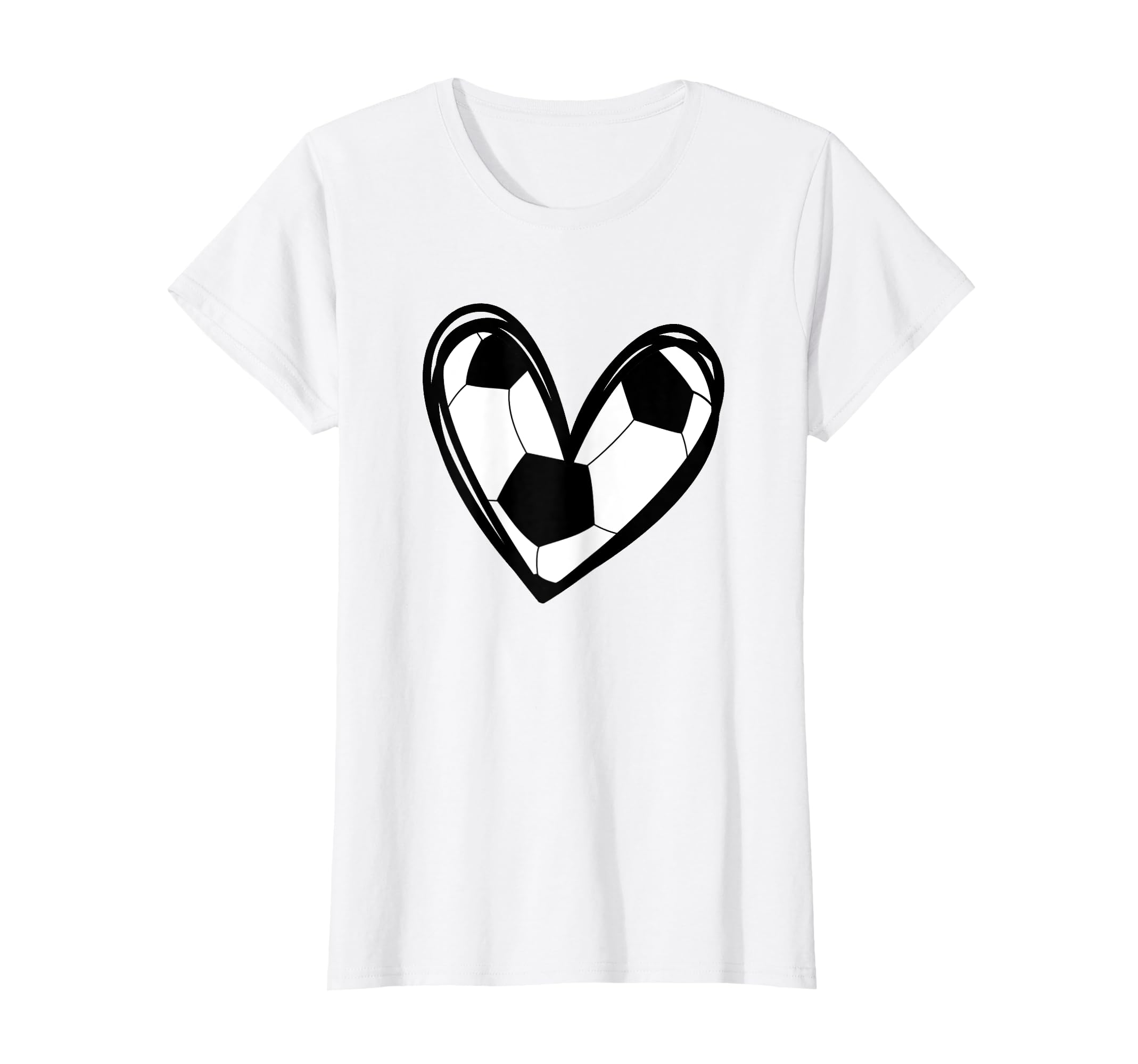 Football Soccer Heart Teen T-Shirt - Casual Everyday Wear for Adults - T-Shirt, Sweatshirt, Hoodie