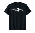 Soccer Fans Soccer Players Heartbeat T-Shirt - Minimalist Print for Adults - T-Shirt, Sweatshirt, Hoodie