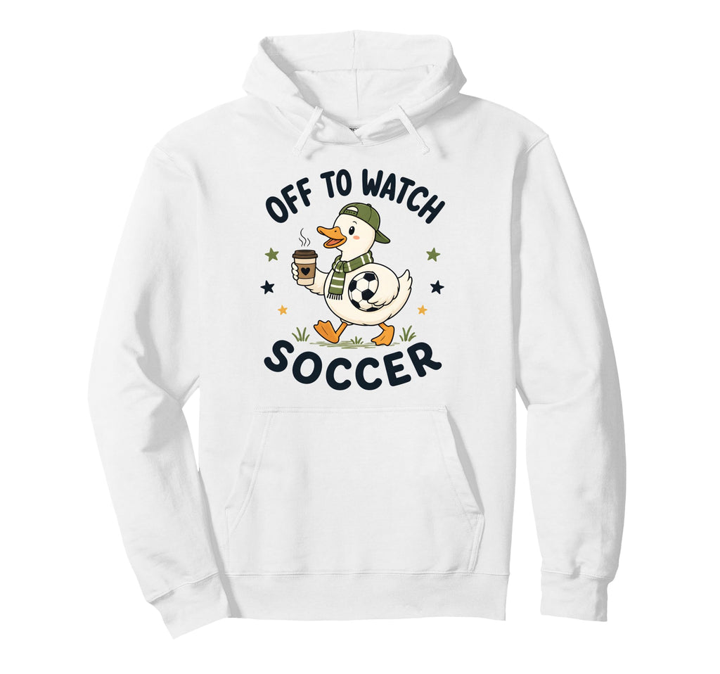 Off To Watch Soccer Mom Goose Drinking Hoodie - Custom Art Print Men Women - T-Shirt, Sweatshirt, Hoodie