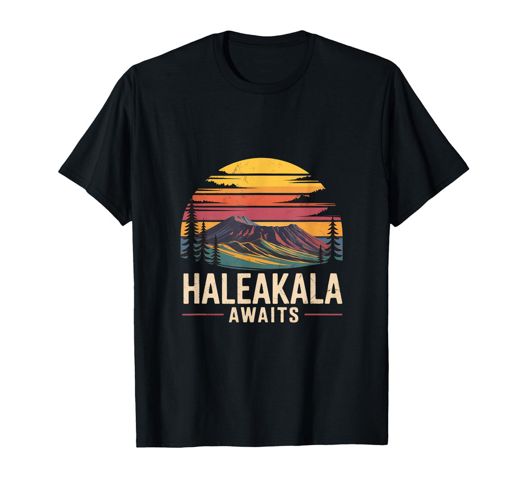 Haleakala Awaits Hawaii Volcano T-Shirt - Fun Novelty Design Unisex - T-Shirt, Sweatshirt, Hoodie