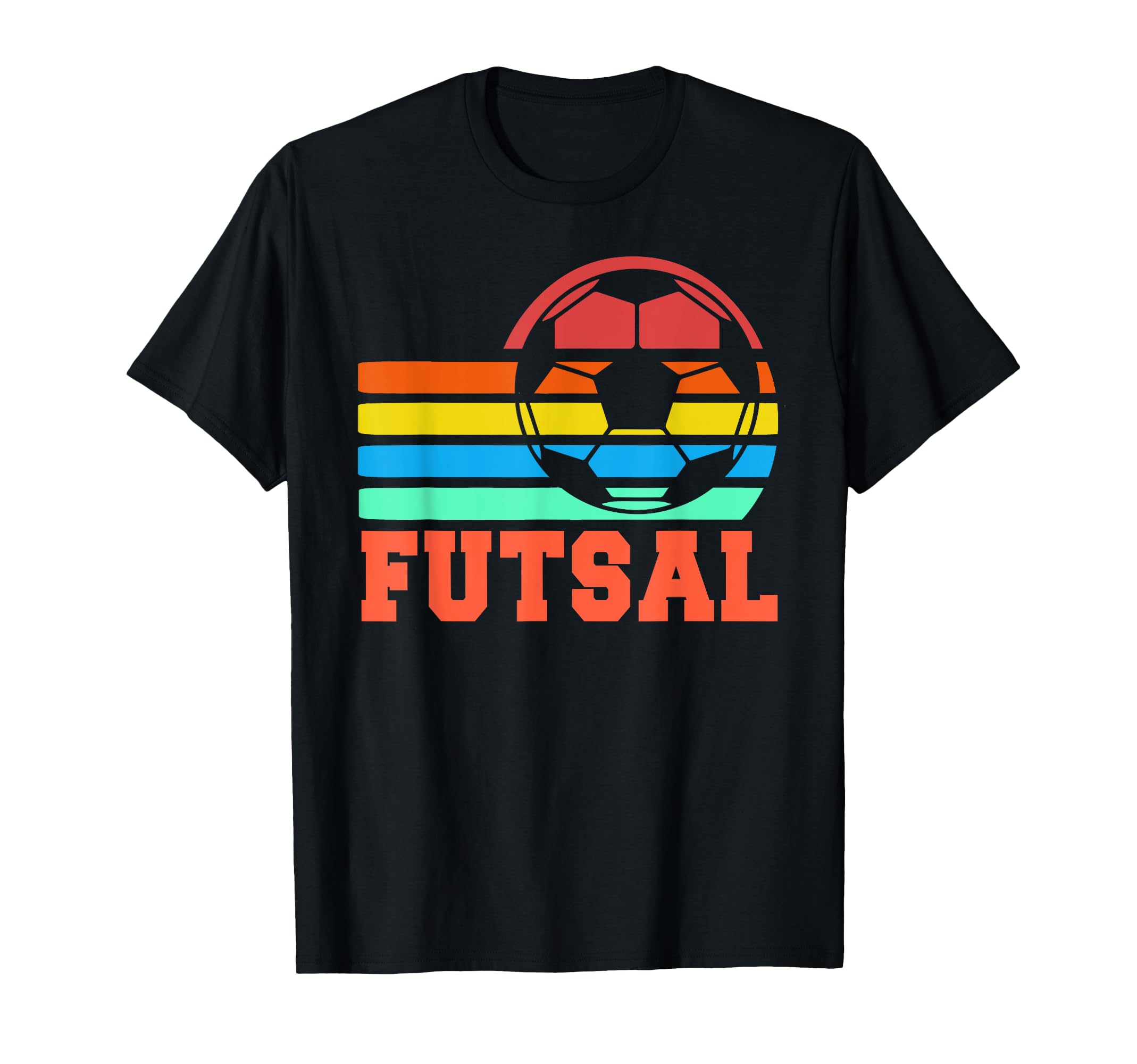Futsal Rainbow Soccer Ball T-Shirt - Fun Novelty Design for Adults - T-Shirt, Sweatshirt, Hoodie