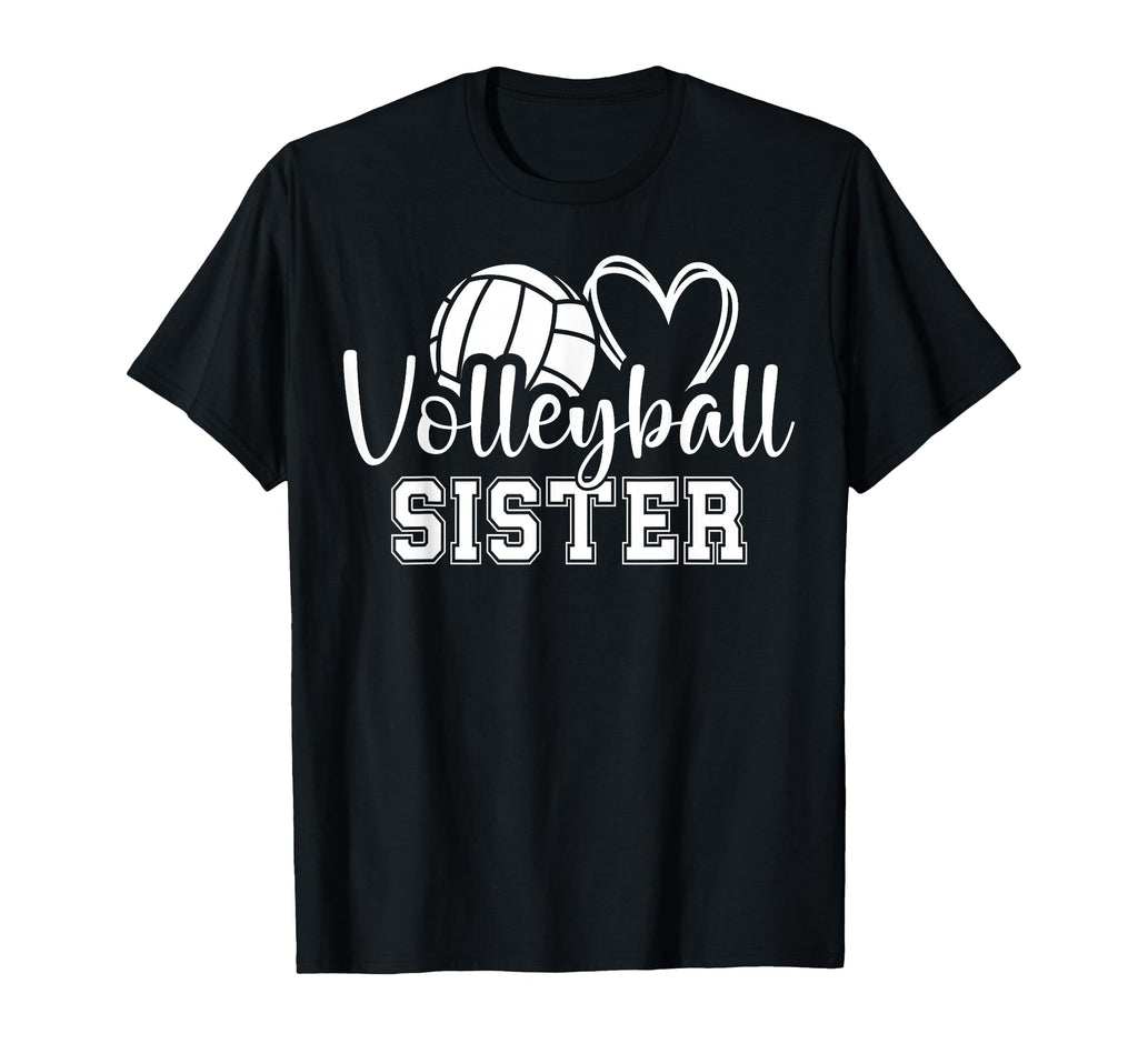 Volleyball Sister Heart T-Shirt - Trendy Graphic Men Women - T-Shirt, Sweatshirt, Hoodie