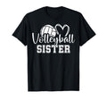 Volleyball Sister Heart T-Shirt - Casual Everyday Wear Unisex - T-Shirt, Sweatshirt, Hoodie
