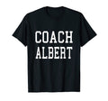 Coach Albert Custom Football Soccer T-Shirt - Minimalist Print Men Women - T-Shirt, Sweatshirt, Hoodie