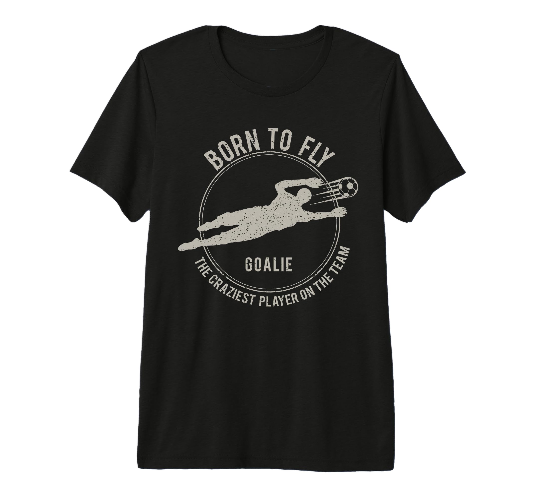 Funny Goalkeeper Gift Soccer Goalie Born T-Shirt - Minimalist Print Unisex - T-Shirt, Sweatshirt, Hoodie