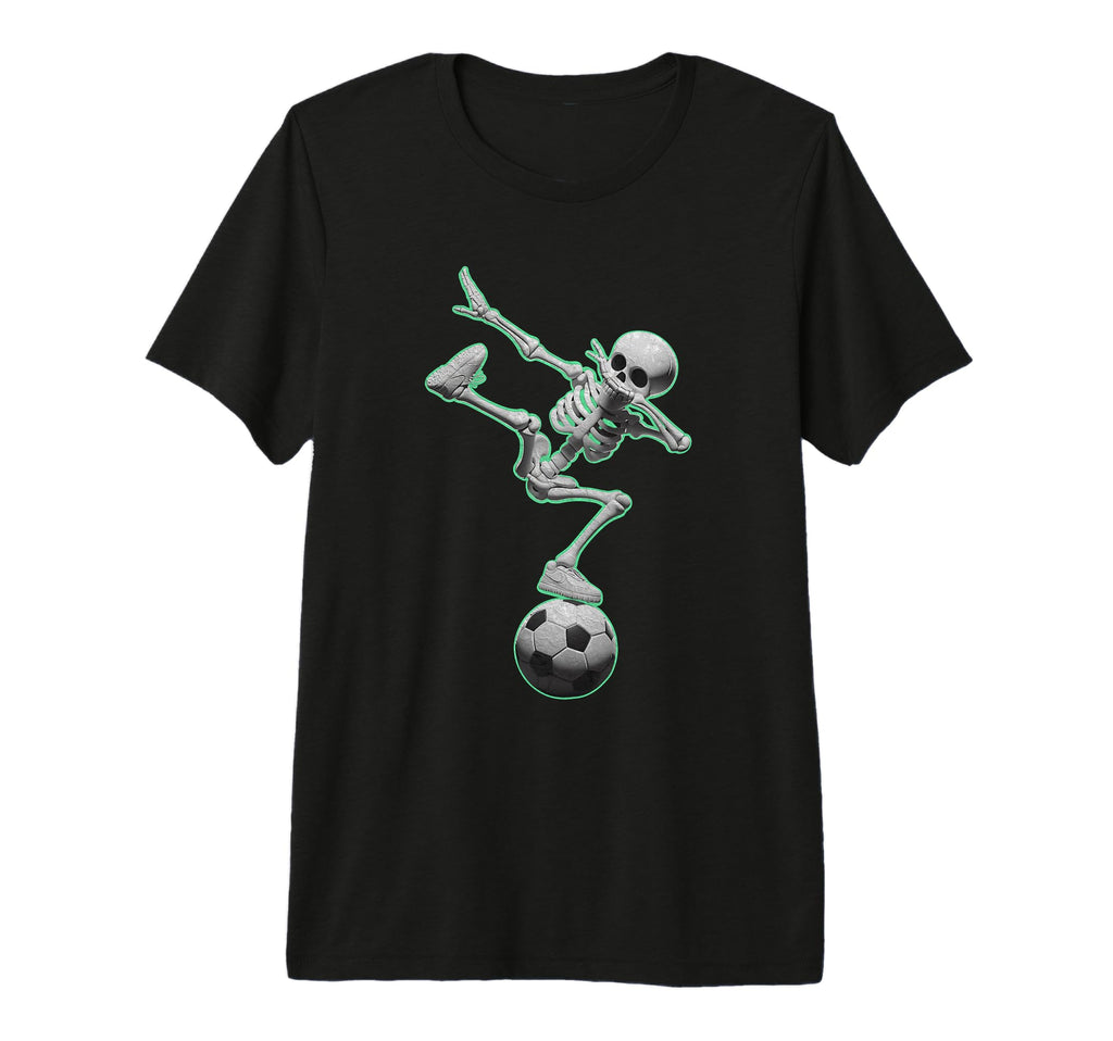 Dabbing Skeleton Soccer Spooky Season T-Shirt - Graphic Print for Adults - T-Shirt, Sweatshirt, Hoodie