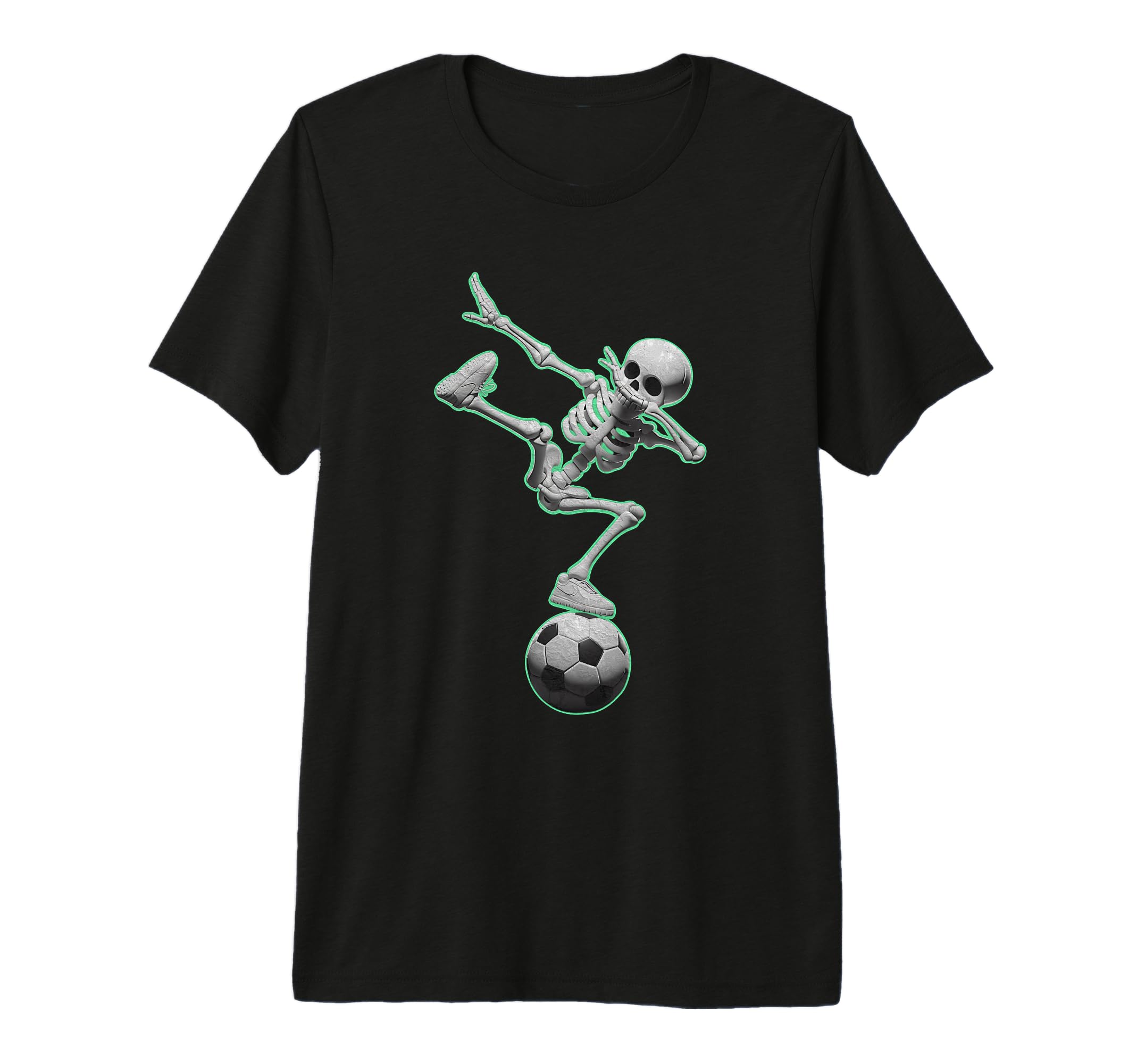 Dabbing Skeleton Soccer Spooky Season T-Shirt - Graphic Print for Adults - T-Shirt, Sweatshirt, Hoodie