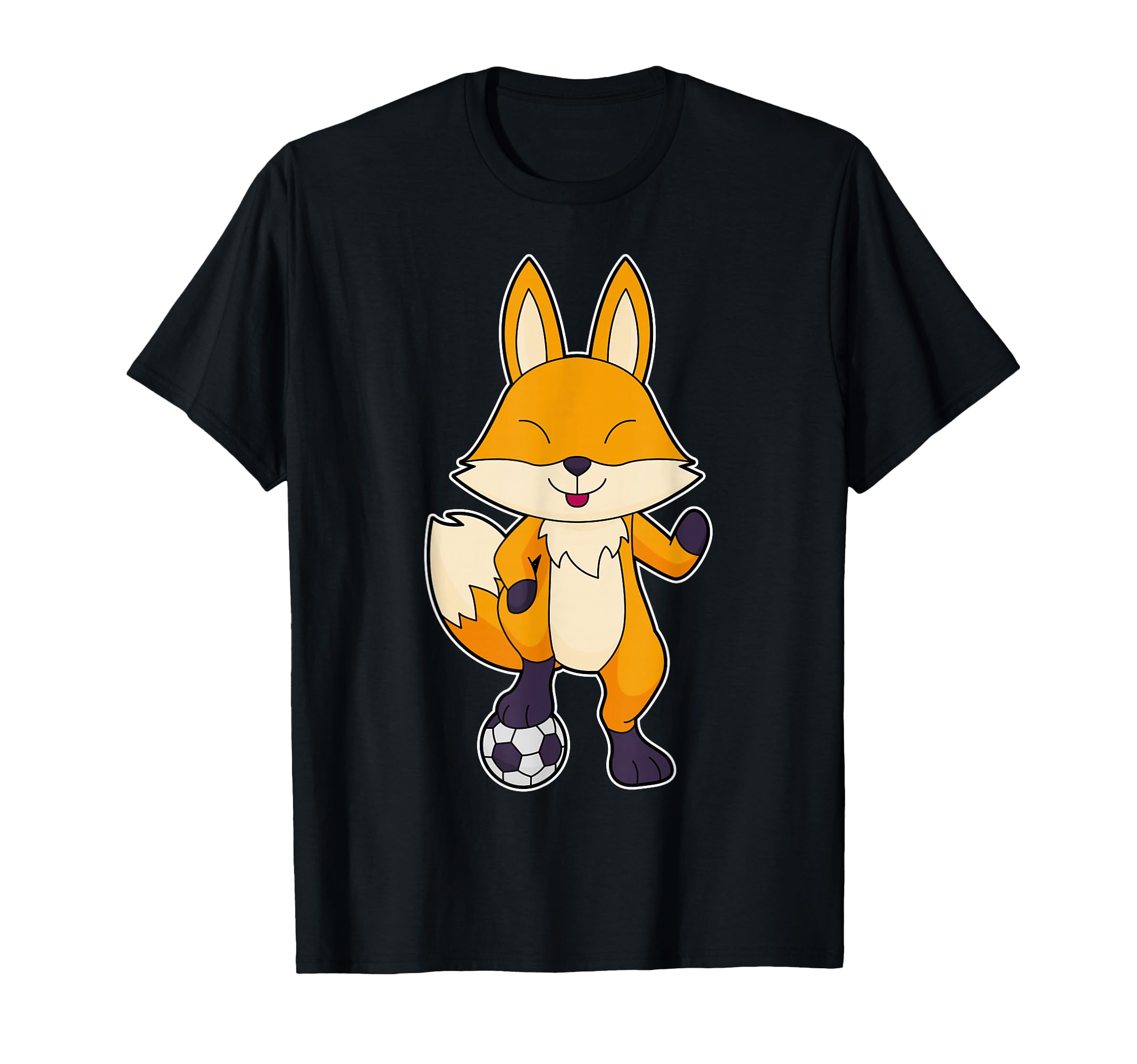 Fox Soccer Player Soccer Sports T-Shirt - Aesthetic Graphic for Adults - T-Shirt, Sweatshirt, Hoodie