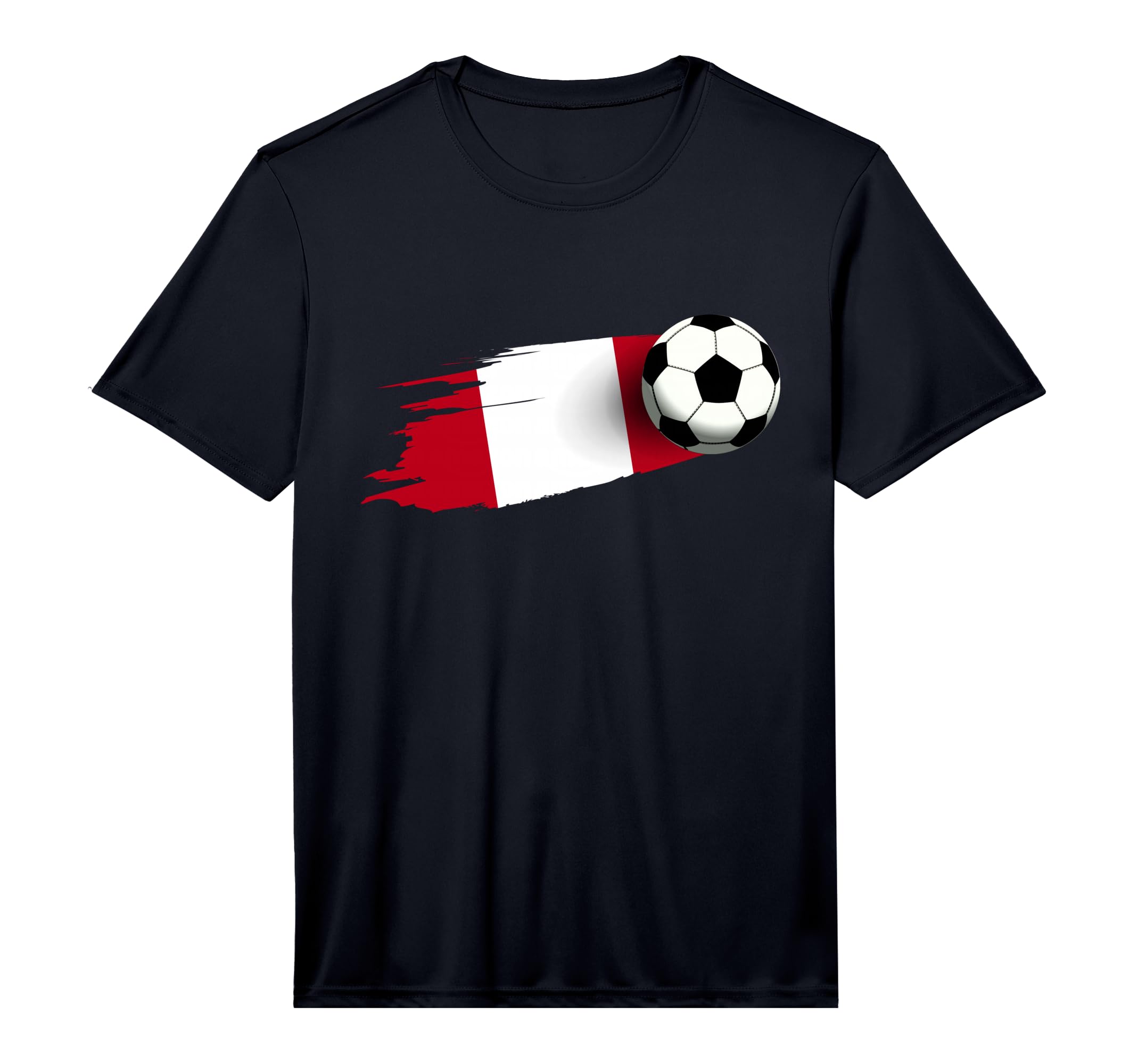 Mens Peru Flag Peruvian Soccer Flag T-Shirt - Novelty Apparel for Adults - T-Shirt, Sweatshirt, Hoodie