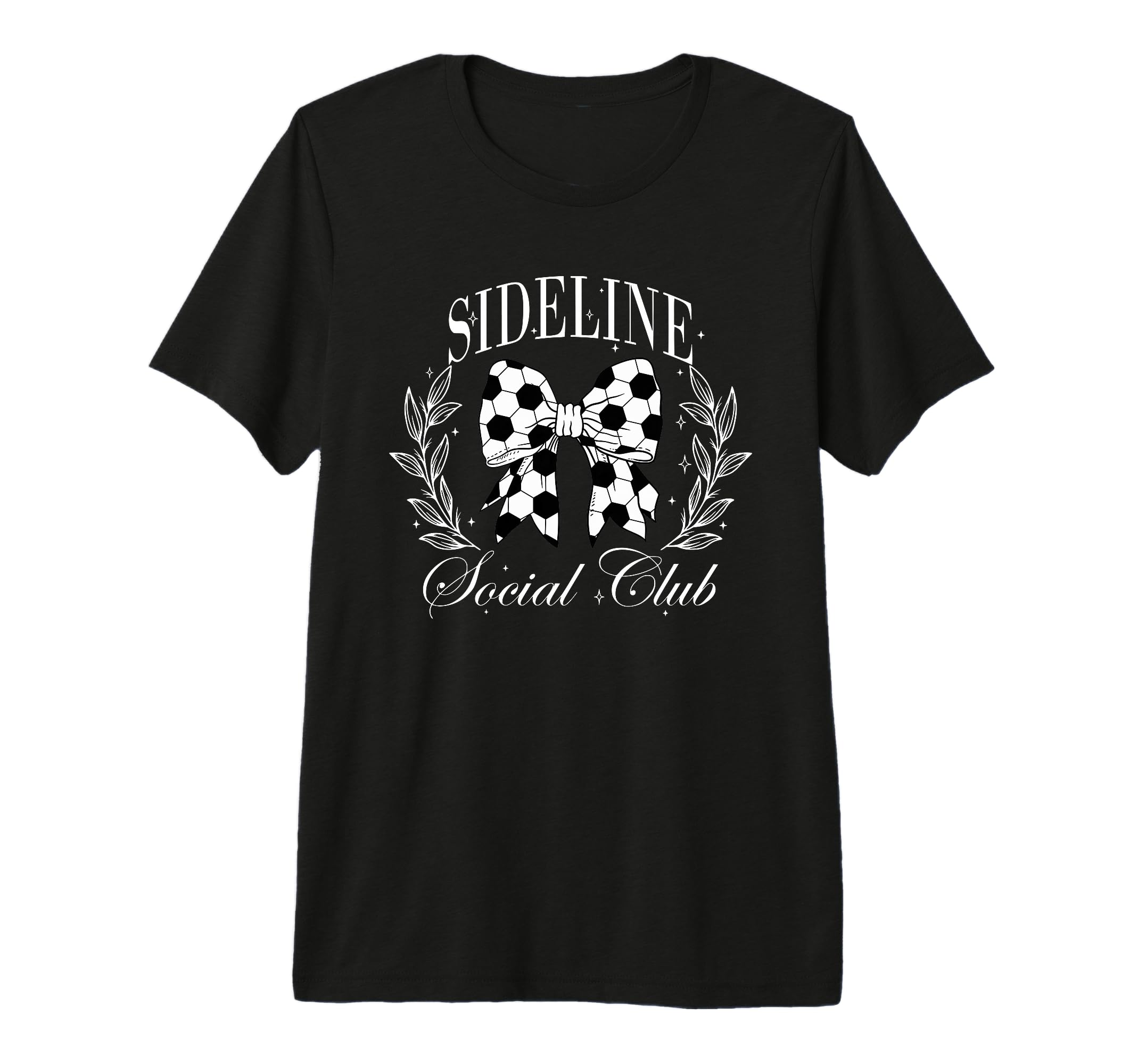 Sideline Social Club Soccer Coquette T-Shirt - Custom Art Print for Adults - T-Shirt, Sweatshirt, Hoodie