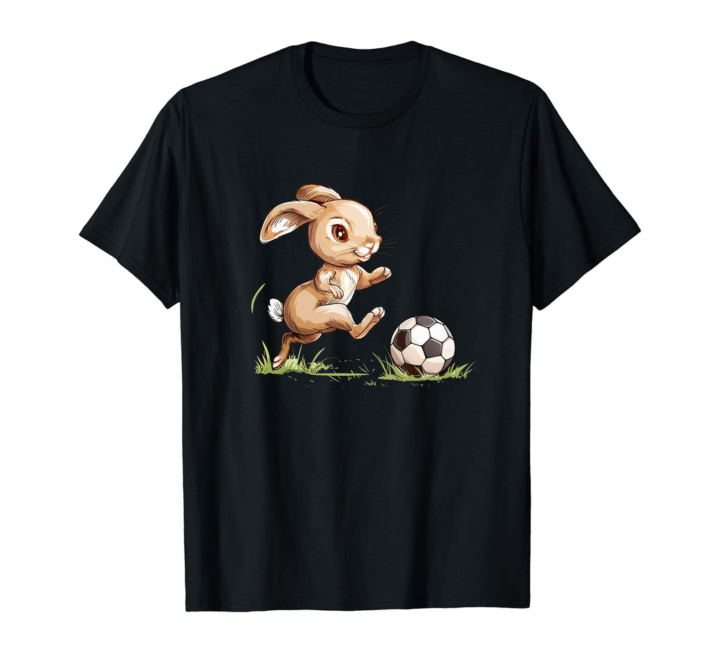 Rabbit Playing Soccer Rabbit T-Shirt - Casual Everyday Wear for Adults - T-Shirt, Sweatshirt, Hoodie