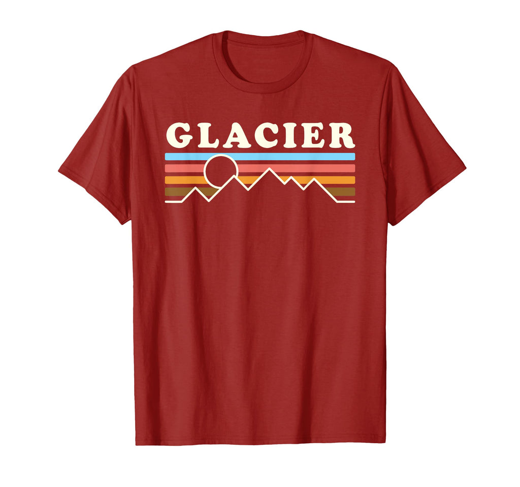Glacier National Park Mountain Lines T-Shirt - Custom Art Print Men Women - T-Shirt, Sweatshirt, Hoodie