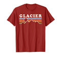 Glacier National Park Mountain Lines T-Shirt - Custom Art Print Men Women - T-Shirt, Sweatshirt, Hoodie