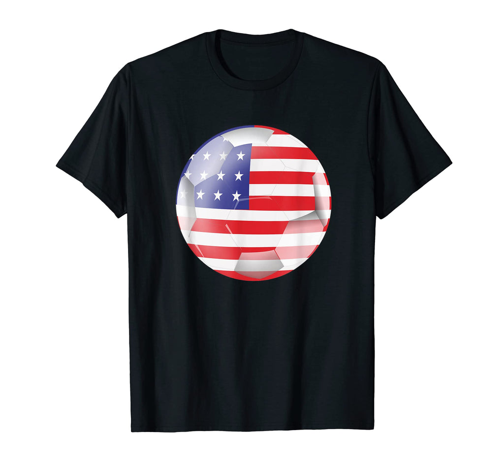 Usa Soccer Soccer Ball American T-Shirt - Aesthetic Graphic for Adults - T-Shirt, Sweatshirt, Hoodie
