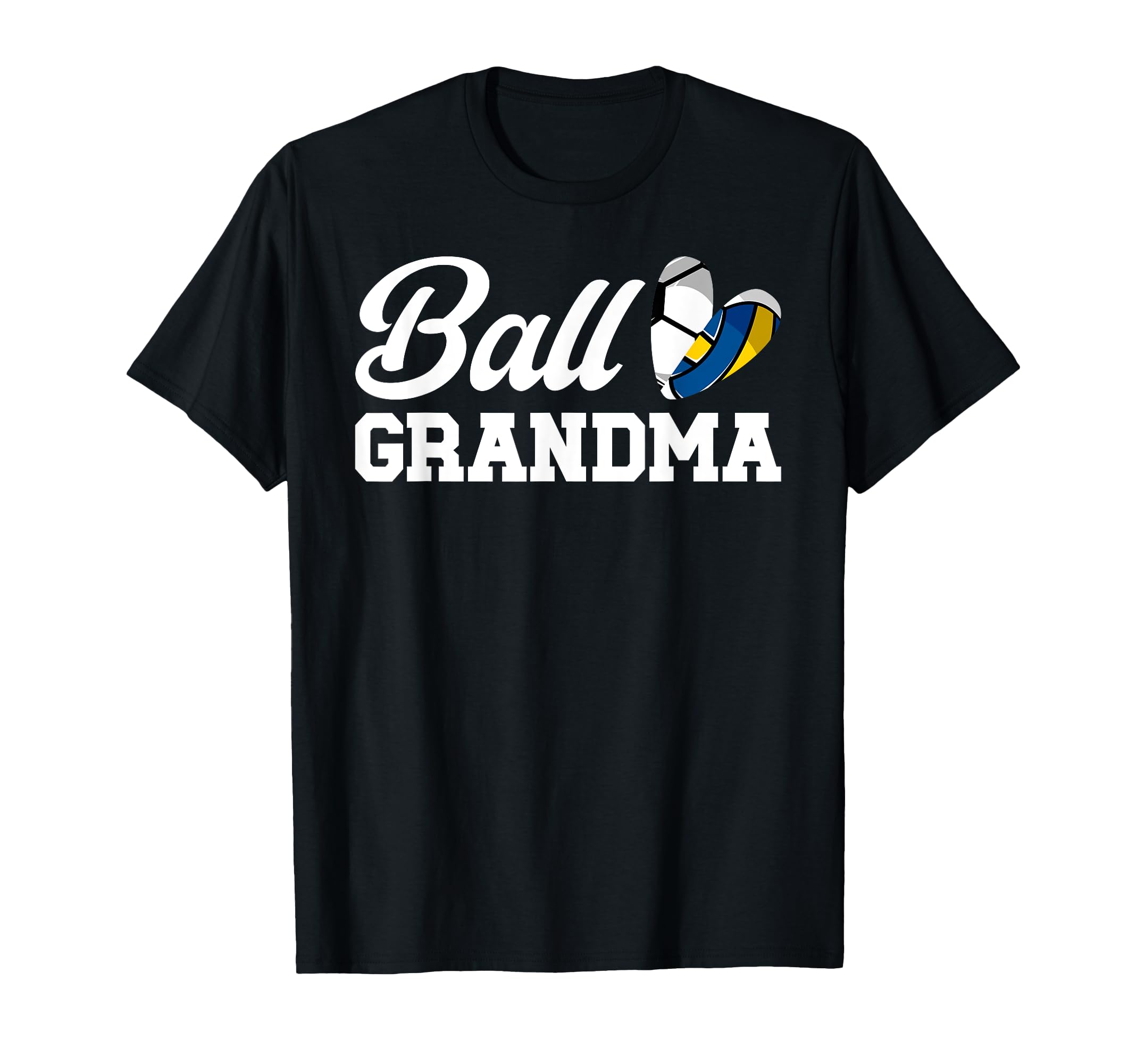 Ball Grandma Heart Volleyball T-Shirt - Fun Novelty Design for Adults - T-Shirt, Sweatshirt, Hoodie