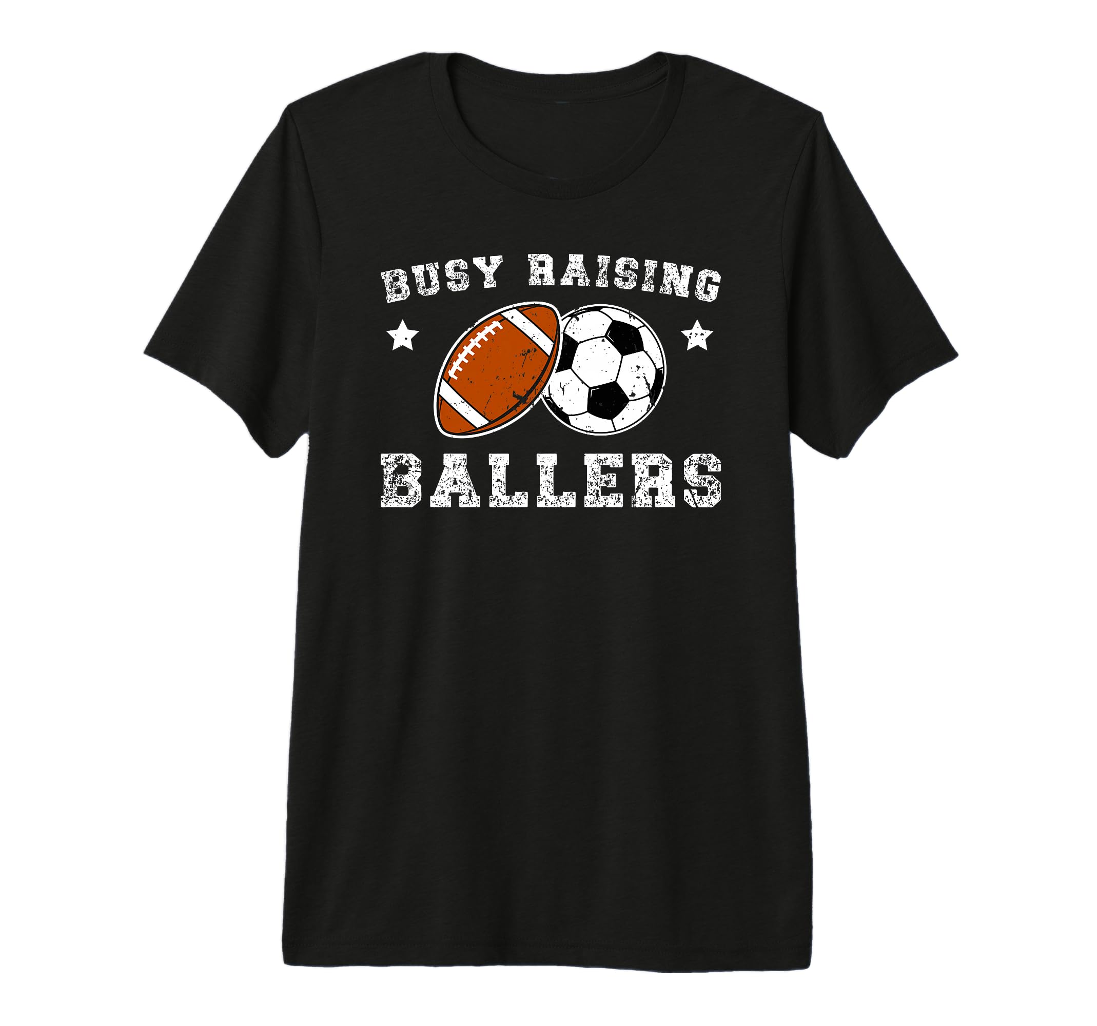 Mens Busy Raising Ballers Football Soccer T-Shirt - Novelty Apparel Unisex - T-Shirt, Sweatshirt, Hoodie