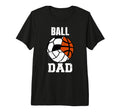 Mens Ball Dad Funny Volleyball Soccer T-Shirt - Trendy Graphic for Adults - T-Shirt, Sweatshirt, Hoodie