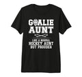 Hockey Goalie Aunt Hockey Keeper Aunt T-Shirt - Minimalist Print Men Women - T-Shirt, Sweatshirt, Hoodie