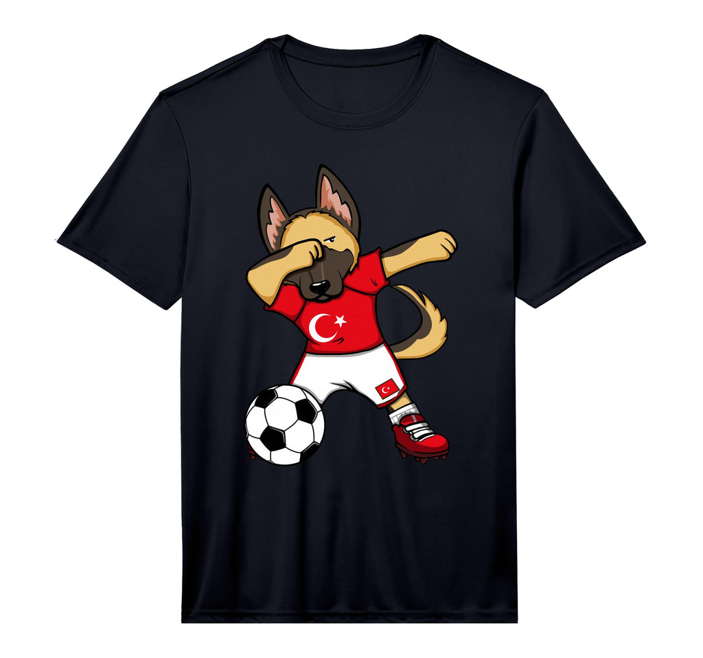 Dabbing German Shepherd Turkey T-Shirt - Casual Everyday Wear Unisex - T-Shirt, Sweatshirt, Hoodie
