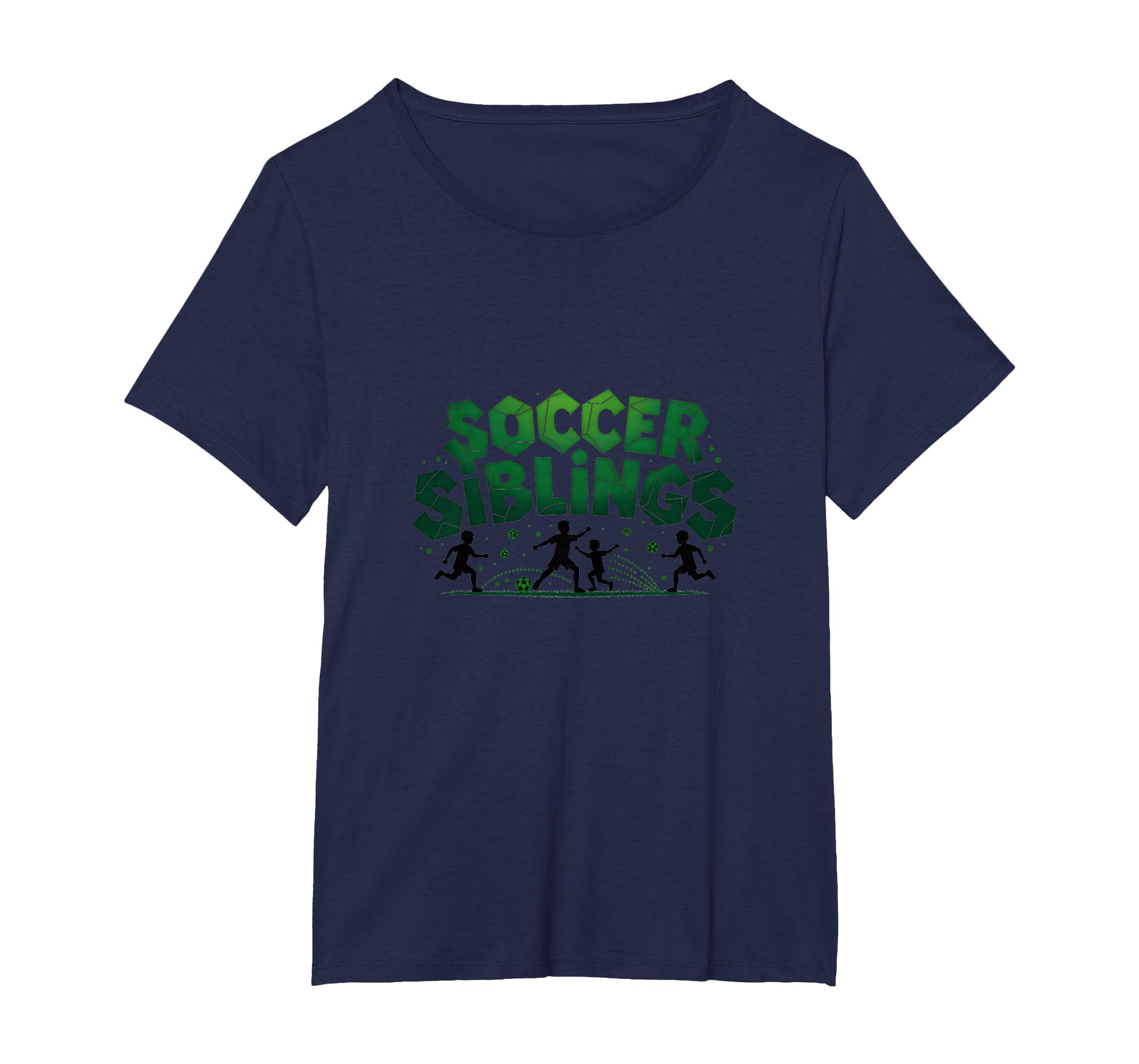 Soccer Siblings Family Teamwork Soccer T-Shirt - Aesthetic Graphic Unisex - T-Shirt, Sweatshirt, Hoodie
