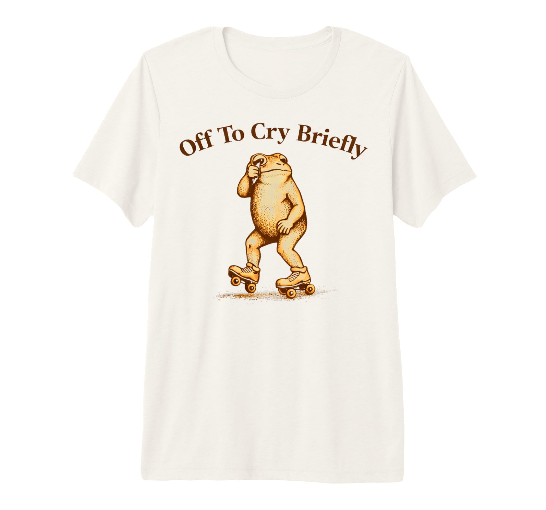 Off To Cry Briefly Funny Frog Meme T-Shirt - Streetwear Style Men Women - T-Shirt, Sweatshirt, Hoodie