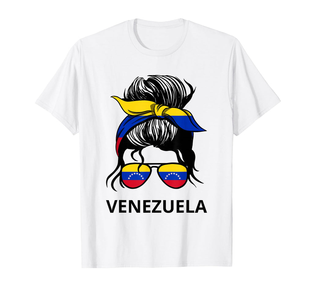 Messy Bun Venezuela Pride Latina T-Shirt - Aesthetic Graphic Men Women - T-Shirt, Sweatshirt, Hoodie