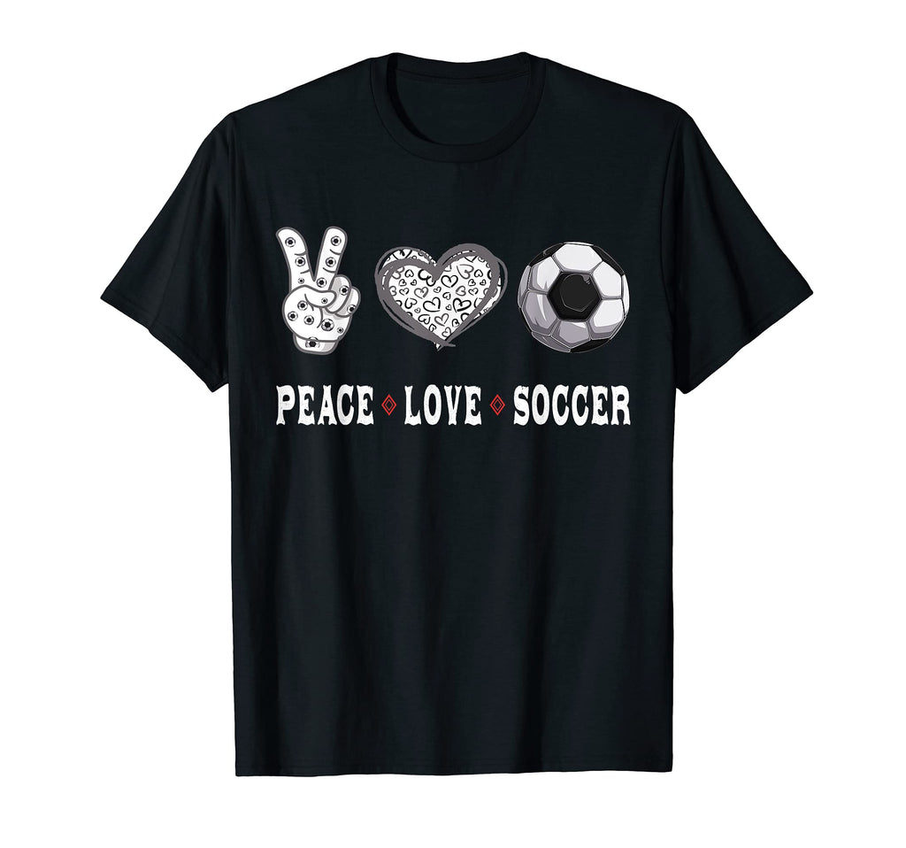 Soccer Lovers Player Fans Peace T-Shirt - Fun Novelty Design Men Women - T-Shirt, Sweatshirt, Hoodie