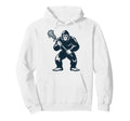 Lacrosse Bigfoot Lax Sasquatch Hoodie - Custom Art Print Men Women - T-Shirt, Sweatshirt, Hoodie