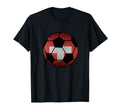 Switzerland Flag Soccer Ball Swiss T-Shirt - Graphic Print for Adults - T-Shirt, Sweatshirt, Hoodie