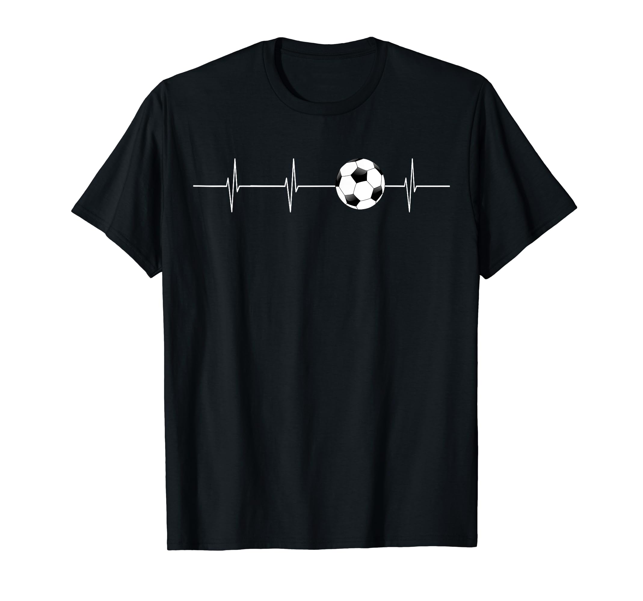 Soccer Ekg Heartbeat Love Sports T-Shirt - Graphic Print Men Women - T-Shirt, Sweatshirt, Hoodie