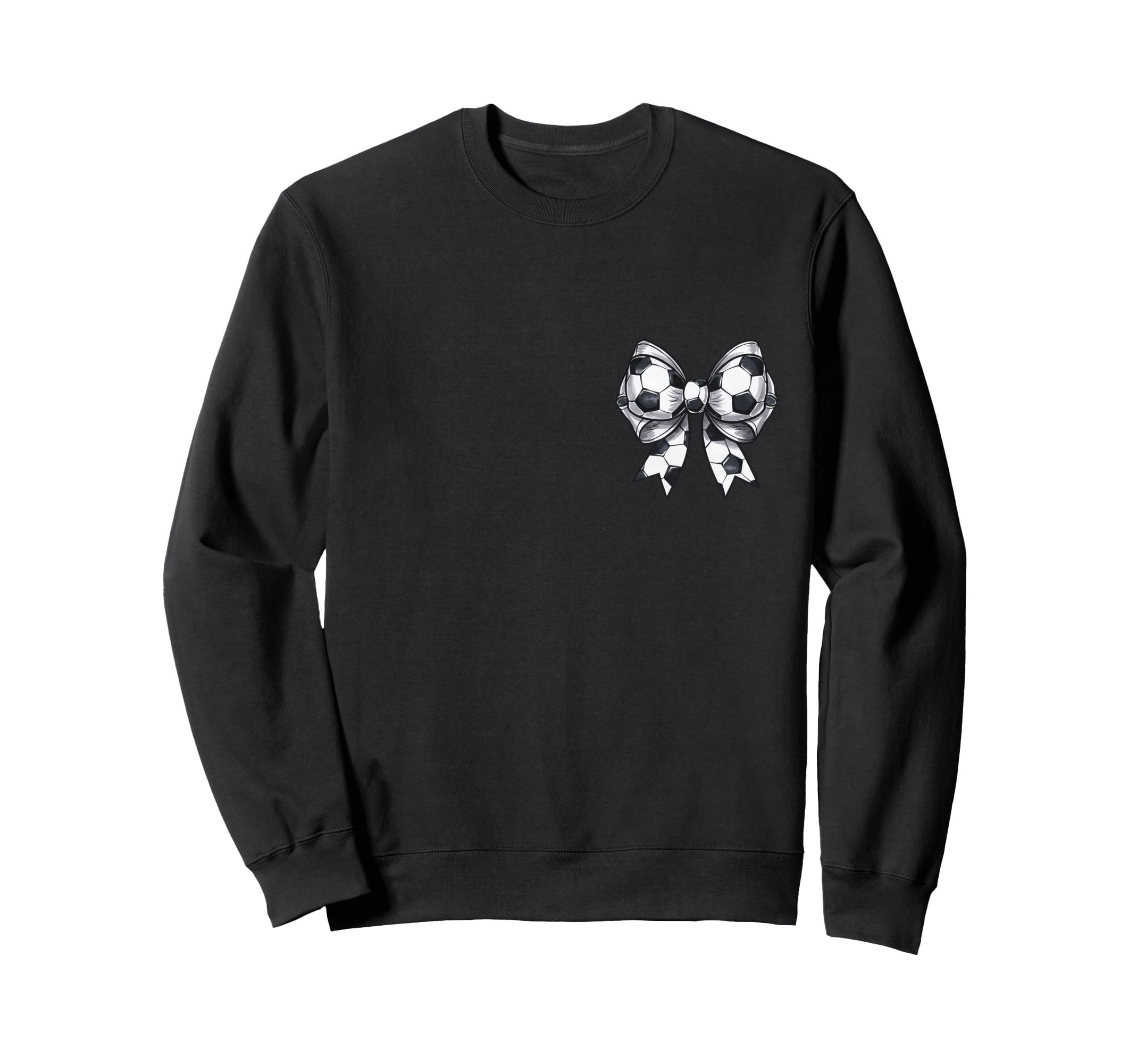 Soccer Sister Coquette Bow Sweatshirt - Fun Novelty Design for Adults - T-Shirt, Sweatshirt, Hoodie
