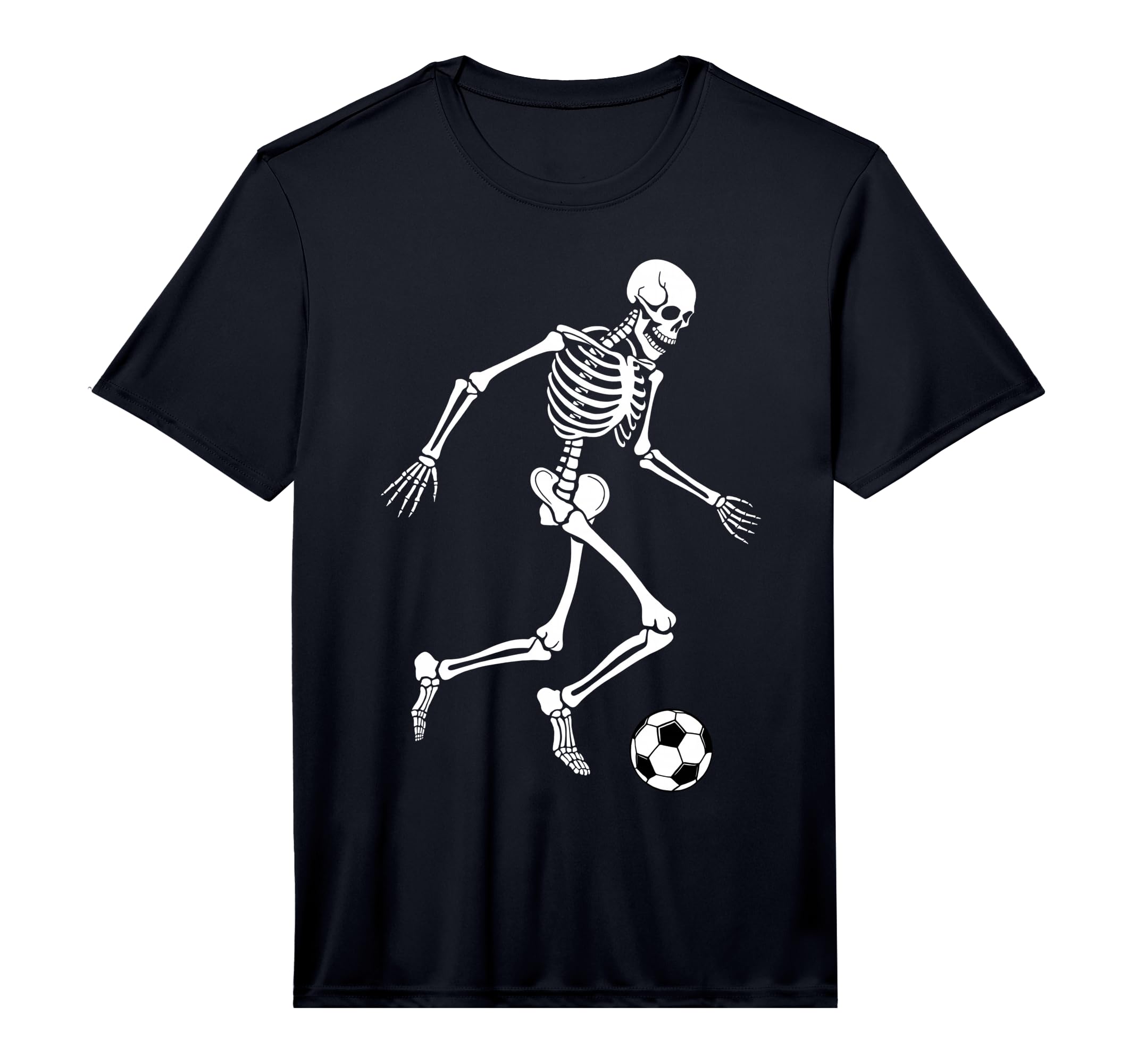 Soccer Skeleton Playing Soccer T-Shirt - Casual Everyday Wear Men Women - T-Shirt, Sweatshirt, Hoodie