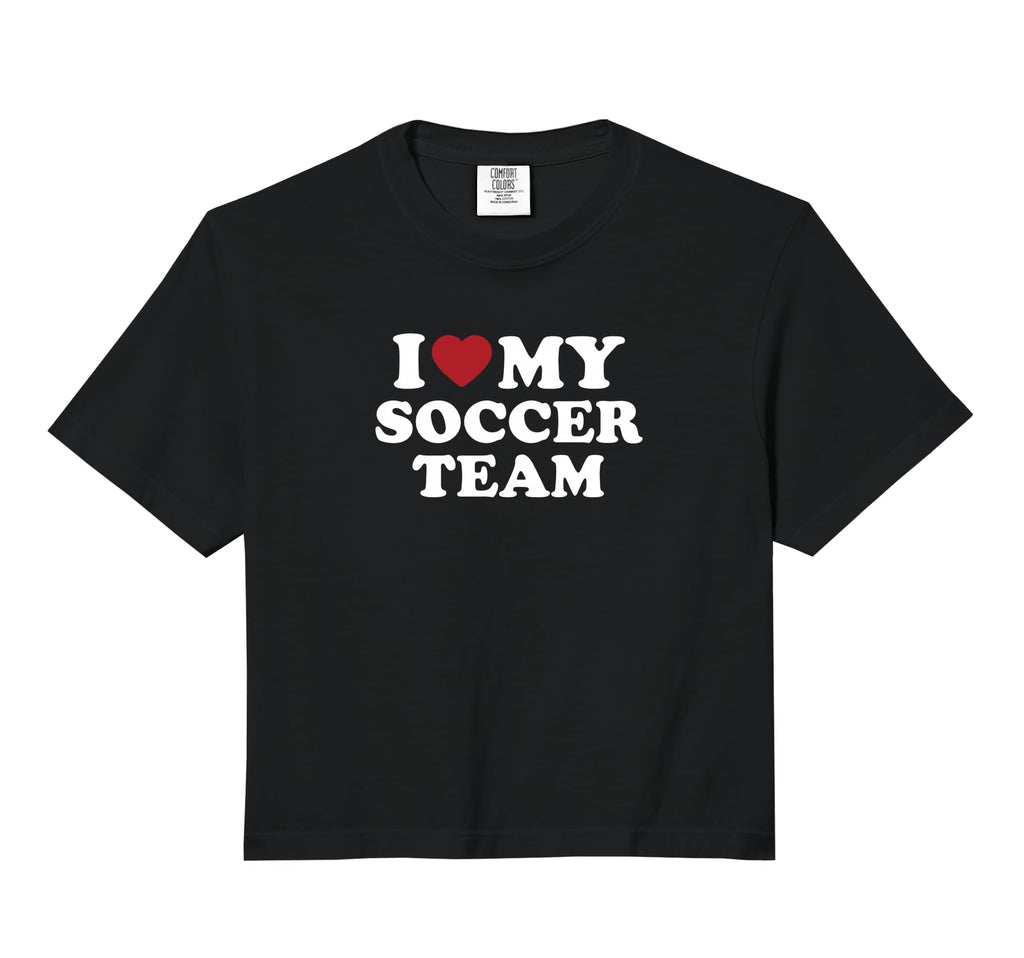I Love My Soccer Team Comfort Colors T-Shirt - Streetwear Style for Adults - T-Shirt, Sweatshirt, Hoodie