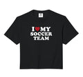 I Love My Soccer Team Comfort Colors T-Shirt - Streetwear Style for Adults - T-Shirt, Sweatshirt, Hoodie