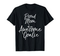 Soccer Mom Gift Proud Mom Awesome Goalie T-Shirt - Minimalist Print Unisex - T-Shirt, Sweatshirt, Hoodie