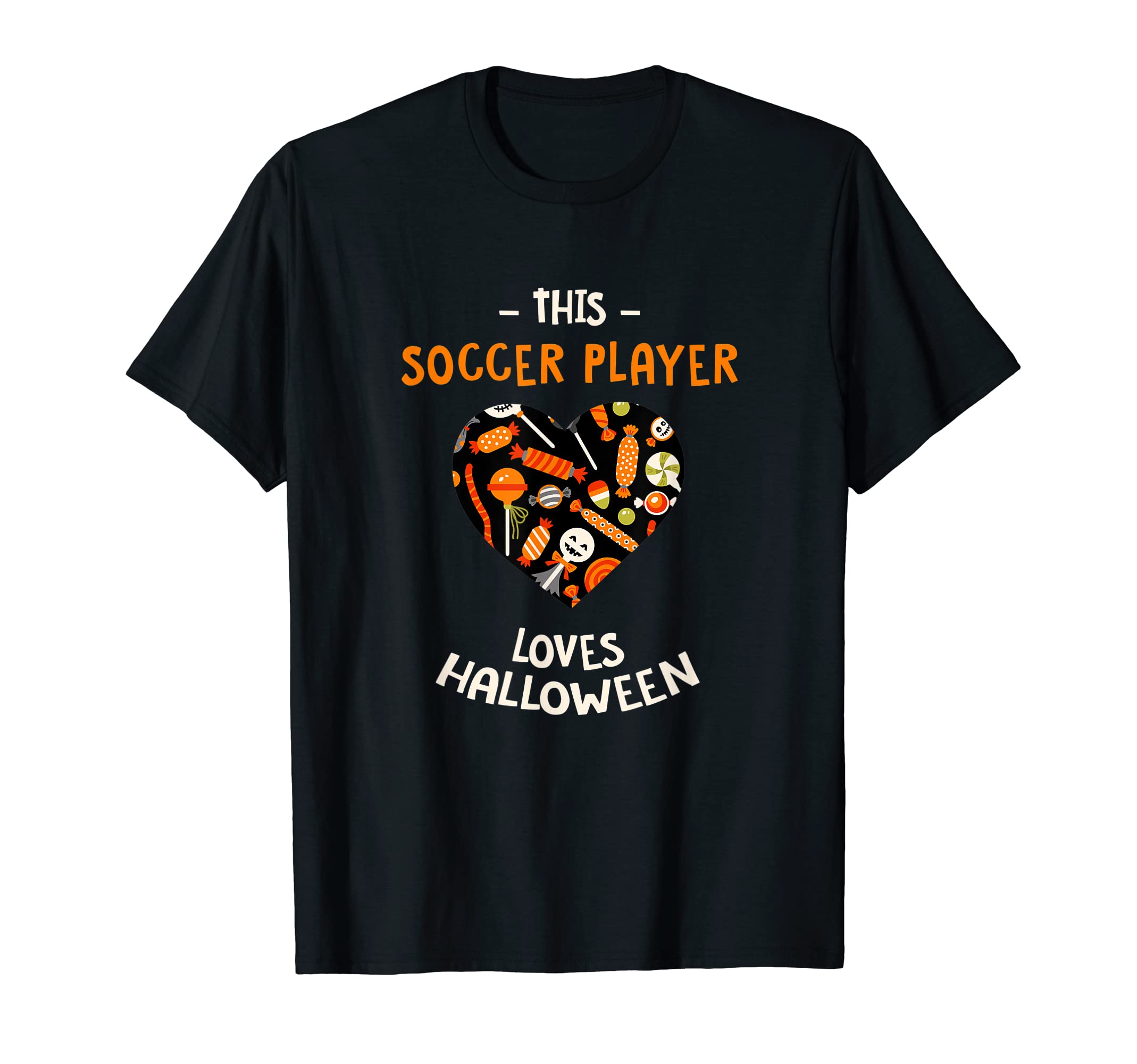 This Soccer Player Loves Halloween T-Shirt - Aesthetic Graphic Unisex - T-Shirt, Sweatshirt, Hoodie