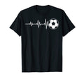 Soccer Players Soccer Lovers Heartbeat T-Shirt - Aesthetic Graphic Unisex - T-Shirt, Sweatshirt, Hoodie