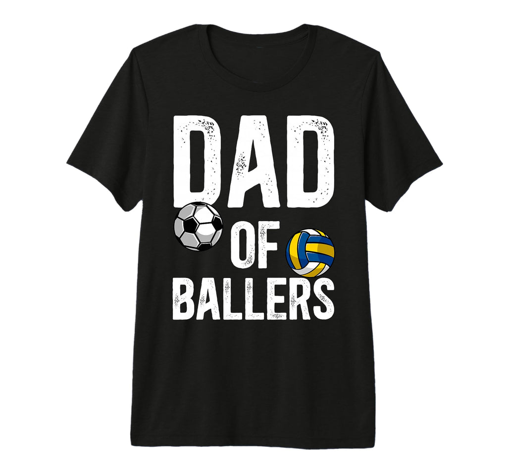 Mens Dad Ballers Proud Volleyball T-Shirt - Minimalist Print for Adults - T-Shirt, Sweatshirt, Hoodie