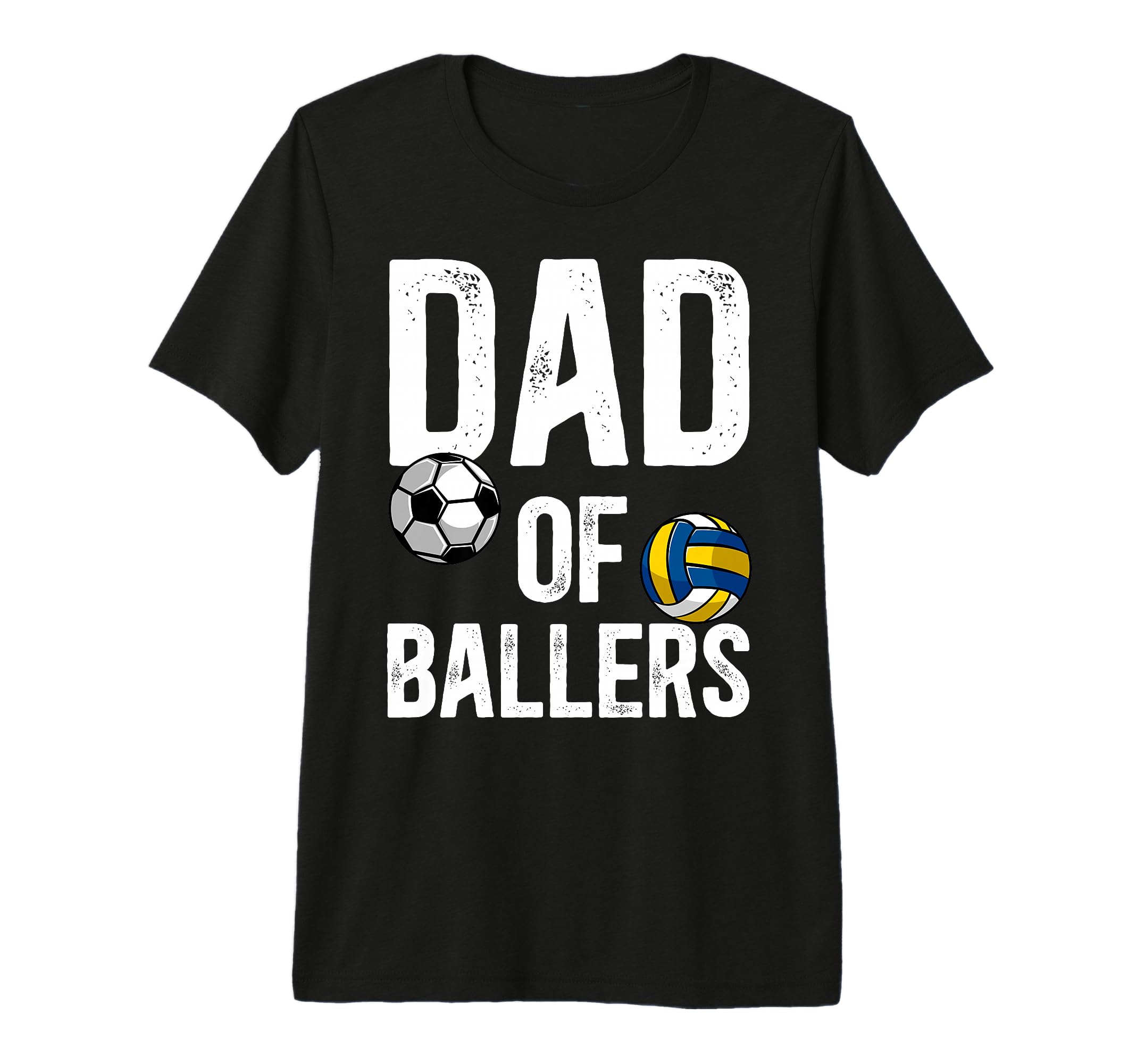 Mens Dad Ballers Proud Volleyball T-Shirt - Minimalist Print for Adults - T-Shirt, Sweatshirt, Hoodie