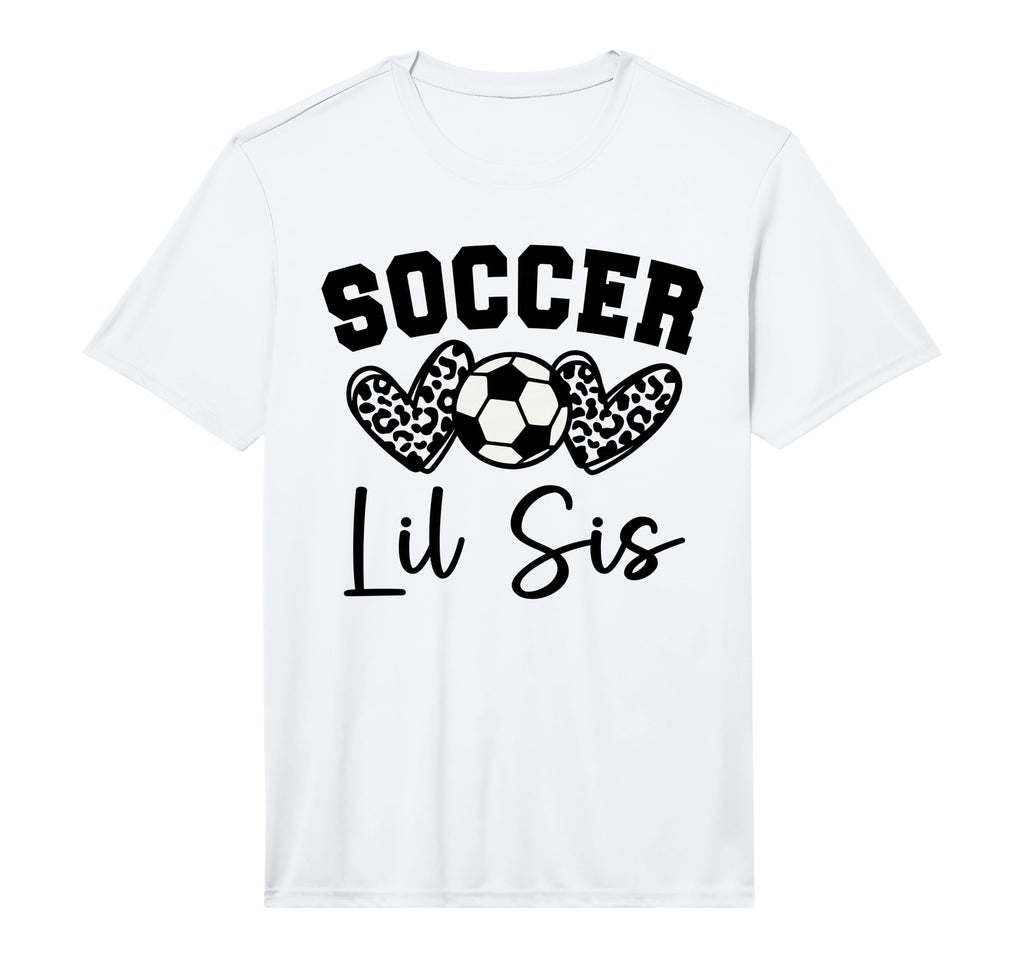 Soccer Lil Sis Matching Family Soccer T-Shirt - Unique Graphic for Adults - T-Shirt, Sweatshirt, Hoodie