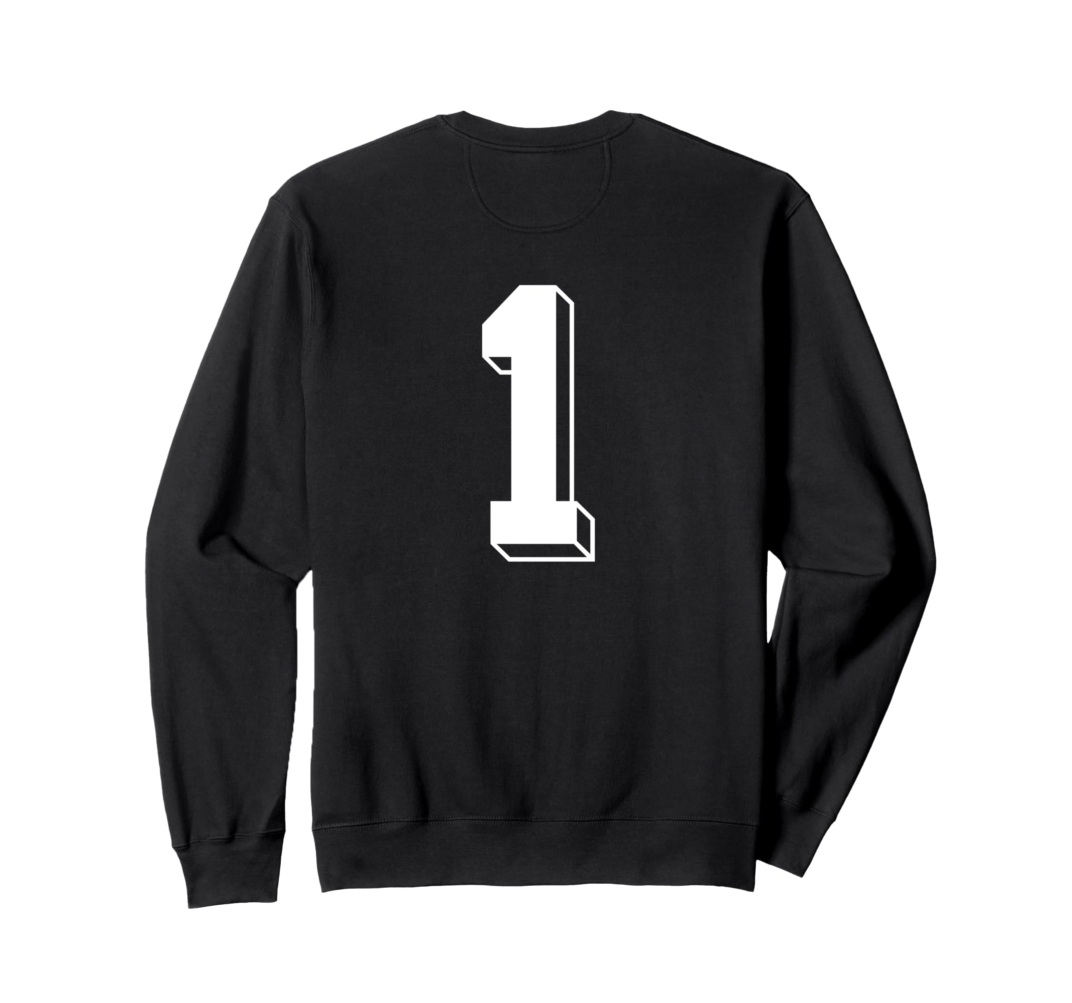 Number 1 Backside 80S 90S Team Sweatshirt - Minimalist Print for Adults - T-Shirt, Sweatshirt, Hoodie